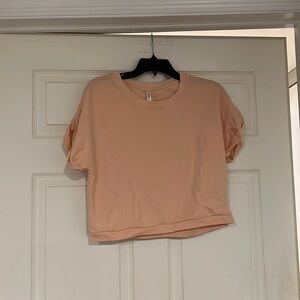 Fabletics Peach Crop Top